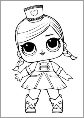 Majorette Lol Surprise Doll Coloring - TotalColoring.Com