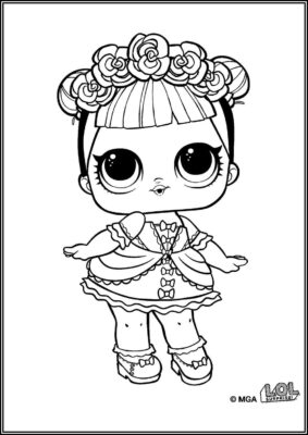 Midnight Lol Surprise Doll Coloring - TotalColoring.Com