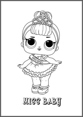 Miss Baby Lol Surprise Doll Coloring - TotalColoring.Com