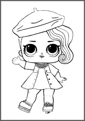 Posh Lol Surprise Doll Coloring - TotalColoring.Com