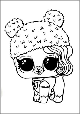 Posh Pup Lol Surprise Pets Coloring - TotalColoring.Com