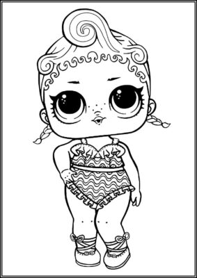 Precious Lol Surprise Doll Coloring - TotalColoring.Com