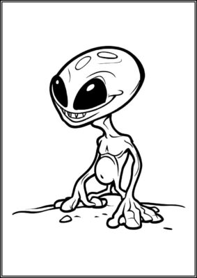 Print Alien Coloring - TotalColoring.Com