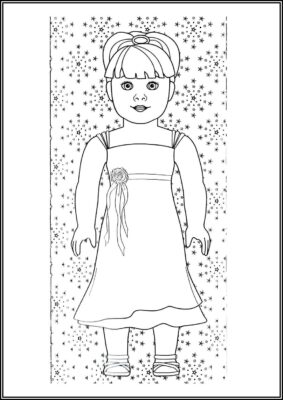 Print American Girl Doll Coloring - TotalColoring.Com