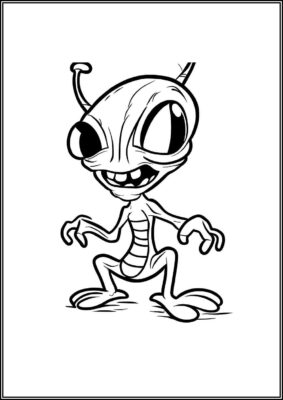 Printable Alien Coloring - TotalColoring.Com