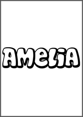 Printable Name Amelia - TotalColoring.Com