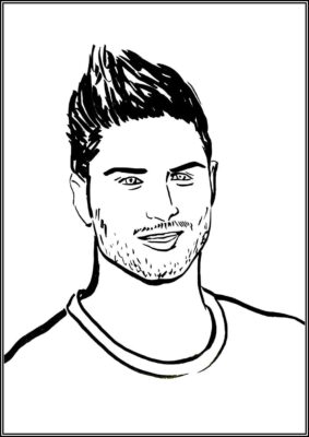 Printable Olivier Giroud Coloring - TotalColoring.Com