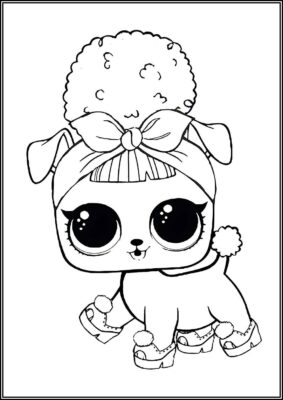 Pup Bee Lol Surprise Pets Coloring - TotalColoring.Com