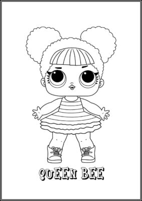 Queen Bee Lol Surprise Doll Coloring - TotalColoring.Com