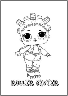 Roller Sk8ter Lol Surprise Doll Coloring - TotalColoring.Com