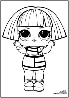 Shapes Lol Surprise Doll Coloring - TotalColoring.Com