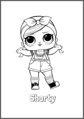 Shorty Lol Surprise Doll Coloring - TotalColoring.Com