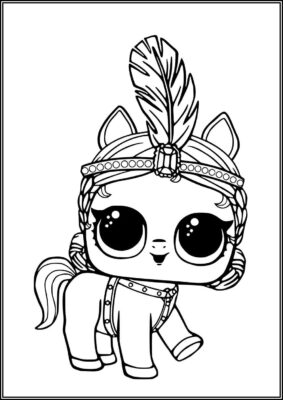 Showpony Lol Surprise Pets Coloring - TotalColoring.Com