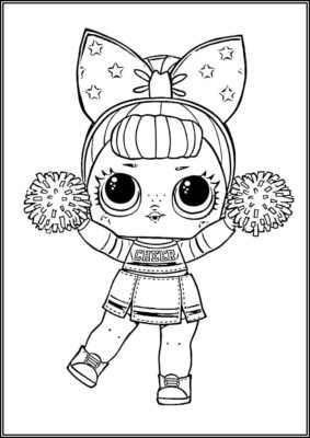 Sis Cheer Lol Surprise Doll Coloring - TotalColoring.Com