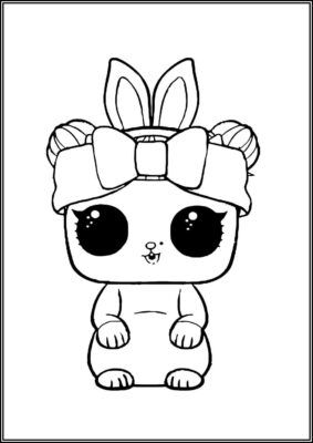 Snow Bunny Lol Surprise Pets Coloring - TotalColoring.Com