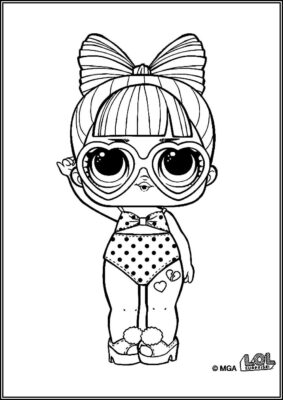 Spfqt Lol Surprise Doll Coloring - TotalColoring.Com