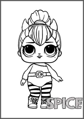 Spice Lol Surprise Doll Coloring - TotalColoring.Com