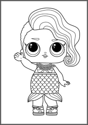 Splash Queen Lol Surprise Doll Coloring - TotalColoring.Com