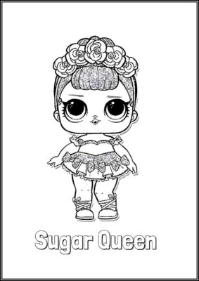 Sugar Queen Lol Surprise Doll Coloring - TotalColoring.Com