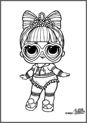 Suite Princess Lol Surprise Doll Coloring - TotalColoring.Com