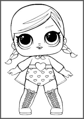 Super B B Lol Surprise Doll Coloring - TotalColoring.Com