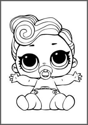 The Lil Queen Lol Surprise Doll Coloring - TotalColoring.Com