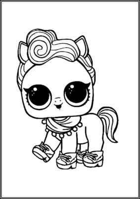 The Pony Lol Surprise Pets Coloring - TotalColoring.Com