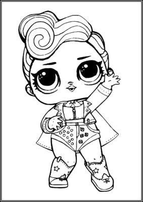 The Queen Lol Surprise Doll Coloring - TotalColoring.Com