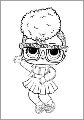 Thrilla Lol Surprise Doll Coloring - TotalColoring.Com