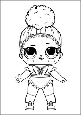 Touchdown Lol Surprise Doll Coloring - TotalColoring.Com