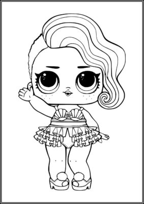 Treasure Lol Surprise Doll Coloring - TotalColoring.Com