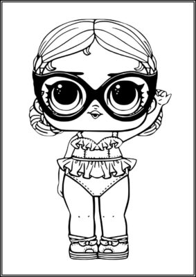 Vacay Babay Lol Surprise Doll Coloring - TotalColoring.Com