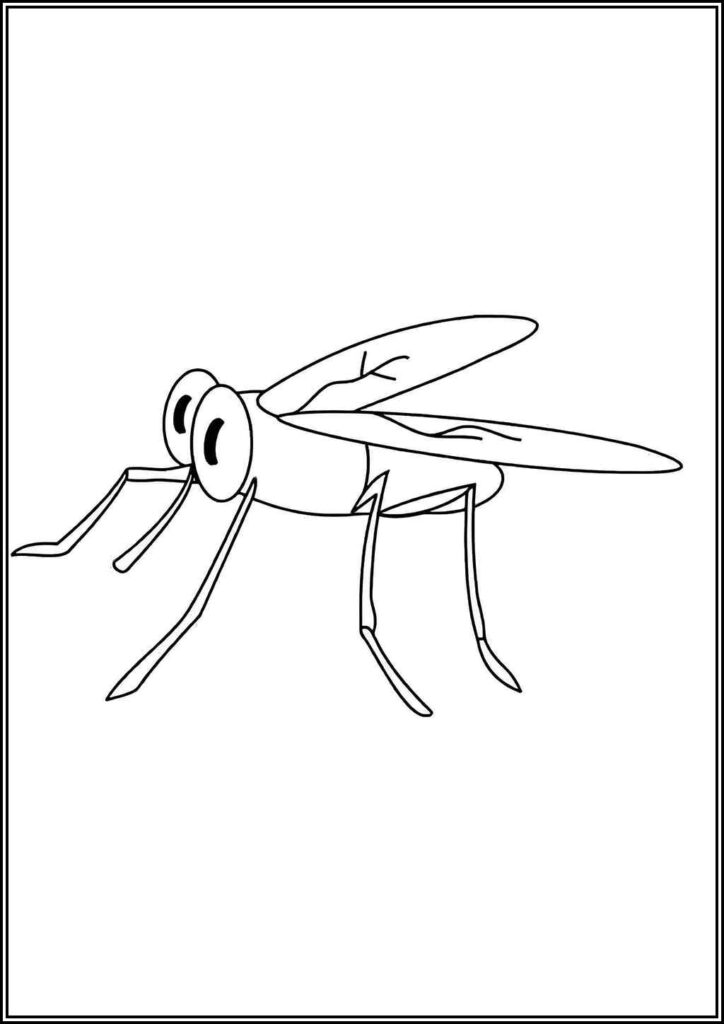 Adorable Mosquito - TotalColoring.Com