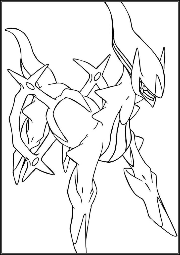 Arceus Coloring - TotalColoring.Com