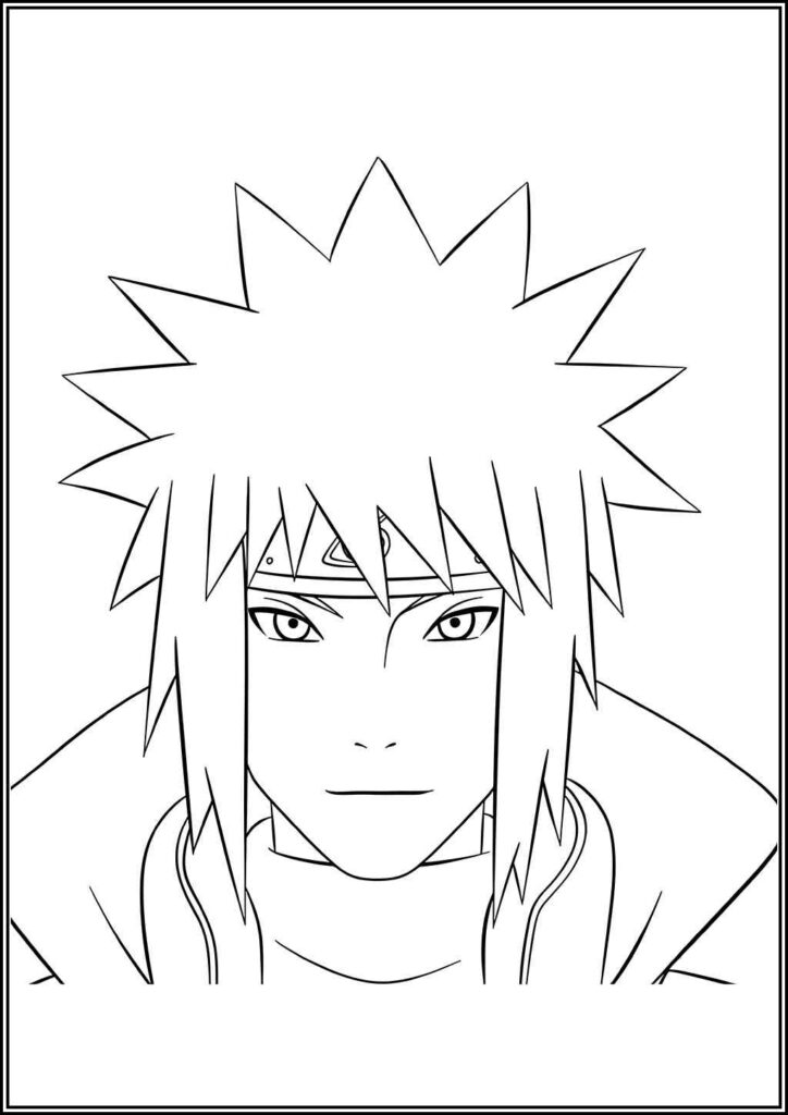 Namikaze Minato Coloring Pages Free Printable Pdf - TotalColoring.Com