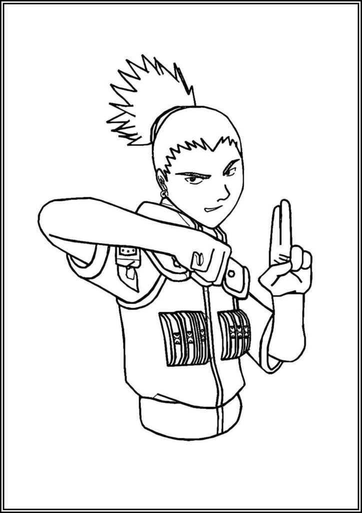 Nara Shikamaru Coloring Pages Free Printable Pdf - TotalColoring.Com