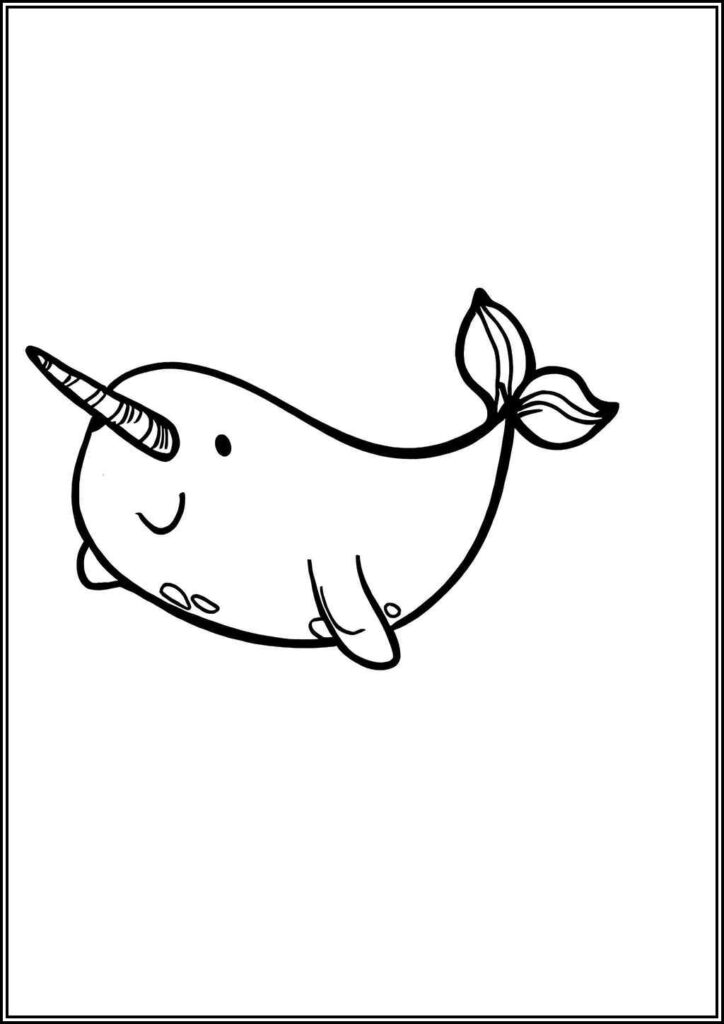 Narwhal Coloring Pages Free Printable Pdf - TotalColoring.Com