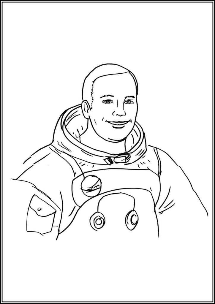 Neil Armstrong Coloring Pages Free Printable Pdf - TotalColoring.Com