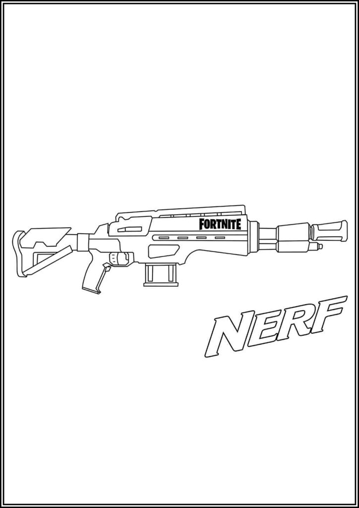 Nerf Gun Coloring Pages Free Printable Pdf - TotalColoring.Com