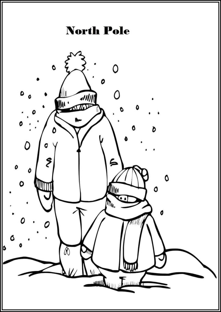 North Pole Coloring Pages Free Printable Pdf - TotalColoring.Com