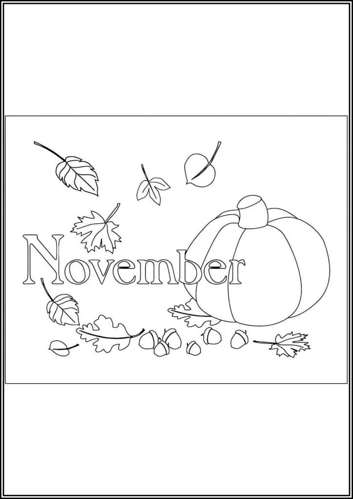 November Coloring Pages Free Printable Pdf - TotalColoring.Com