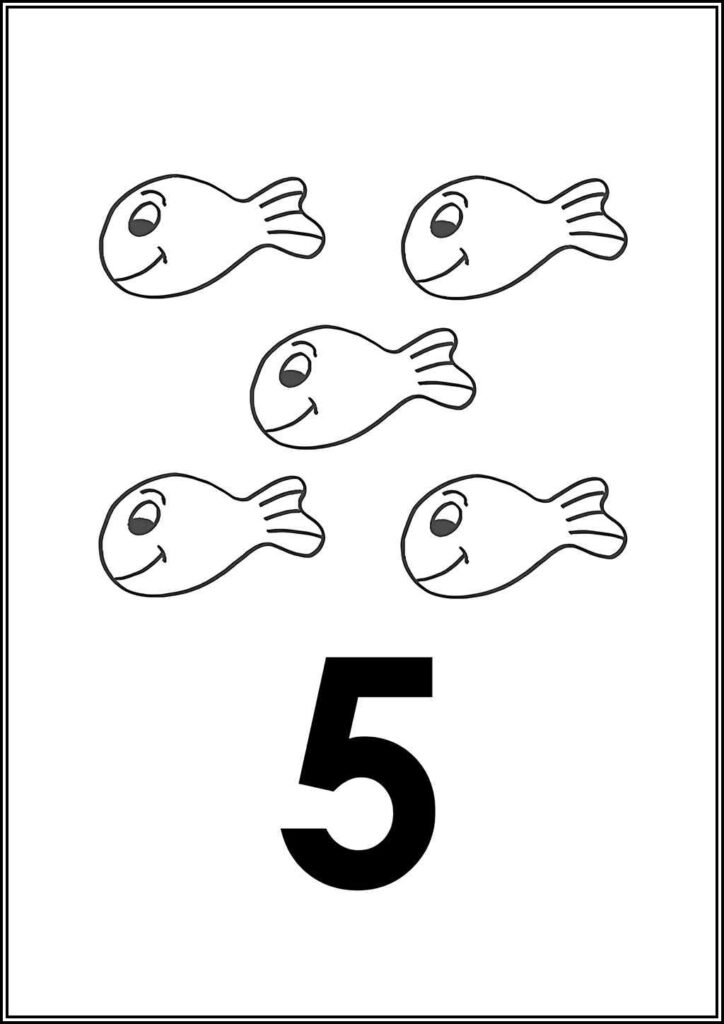 Number 5 Coloring Pages Free Printable Pdf - TotalColoring.Com