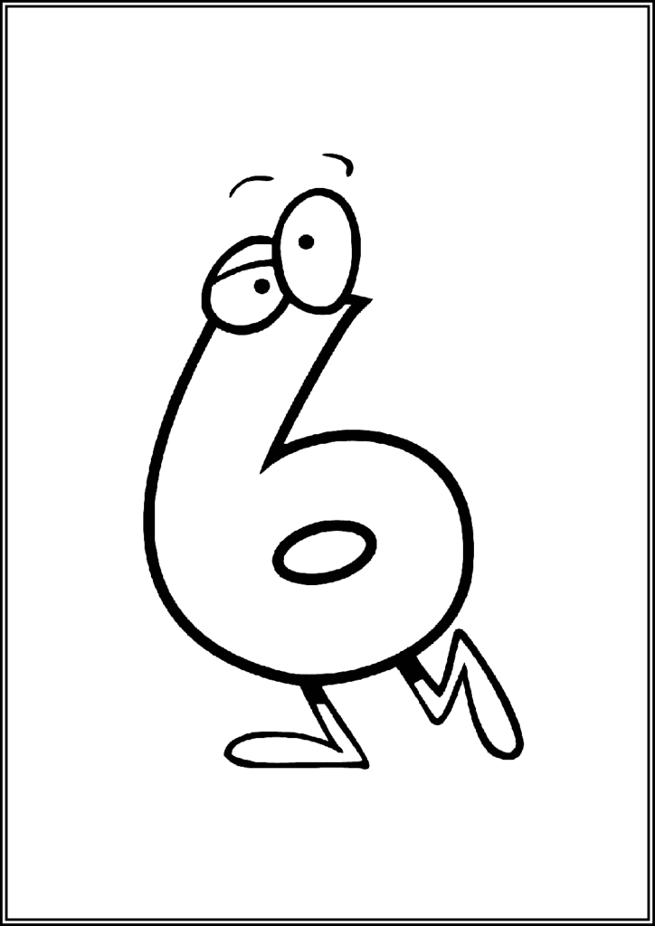 Number 6 Coloring Pages Free Printable Pdf - TotalColoring.Com