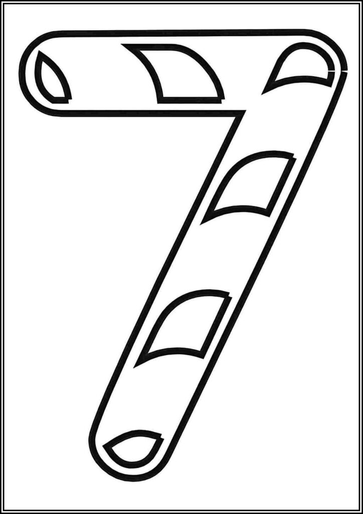 Number 7 Coloring Pages Free Printable Pdf - TotalColoring.Com