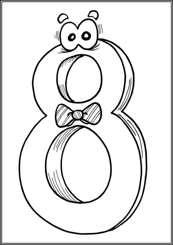 Number 8 Coloring Pages Free Printable Pdf - TotalColoring.Com