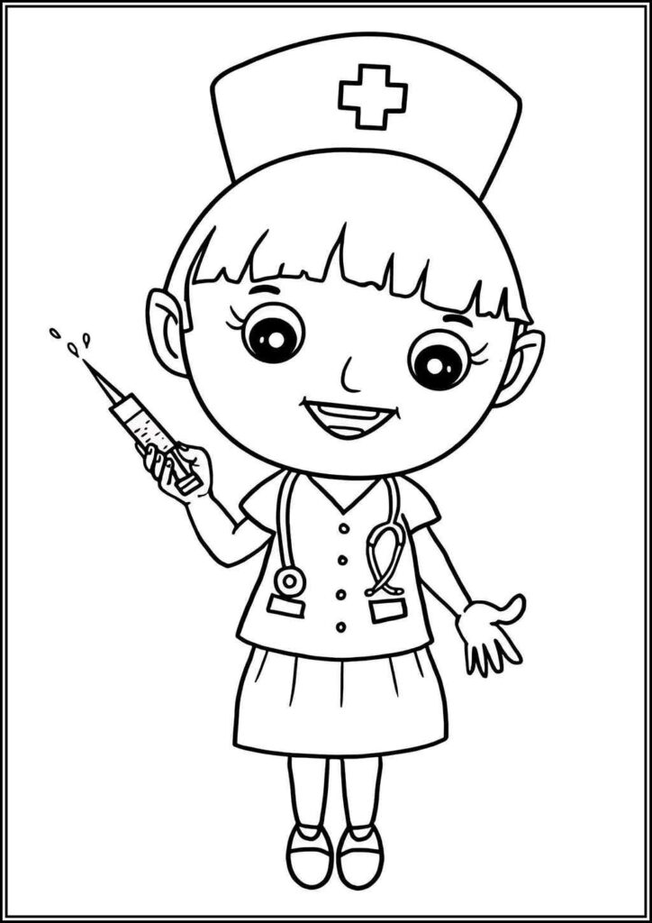 Nurse Coloring Pages Free Printable Pdf - TotalColoring.Com