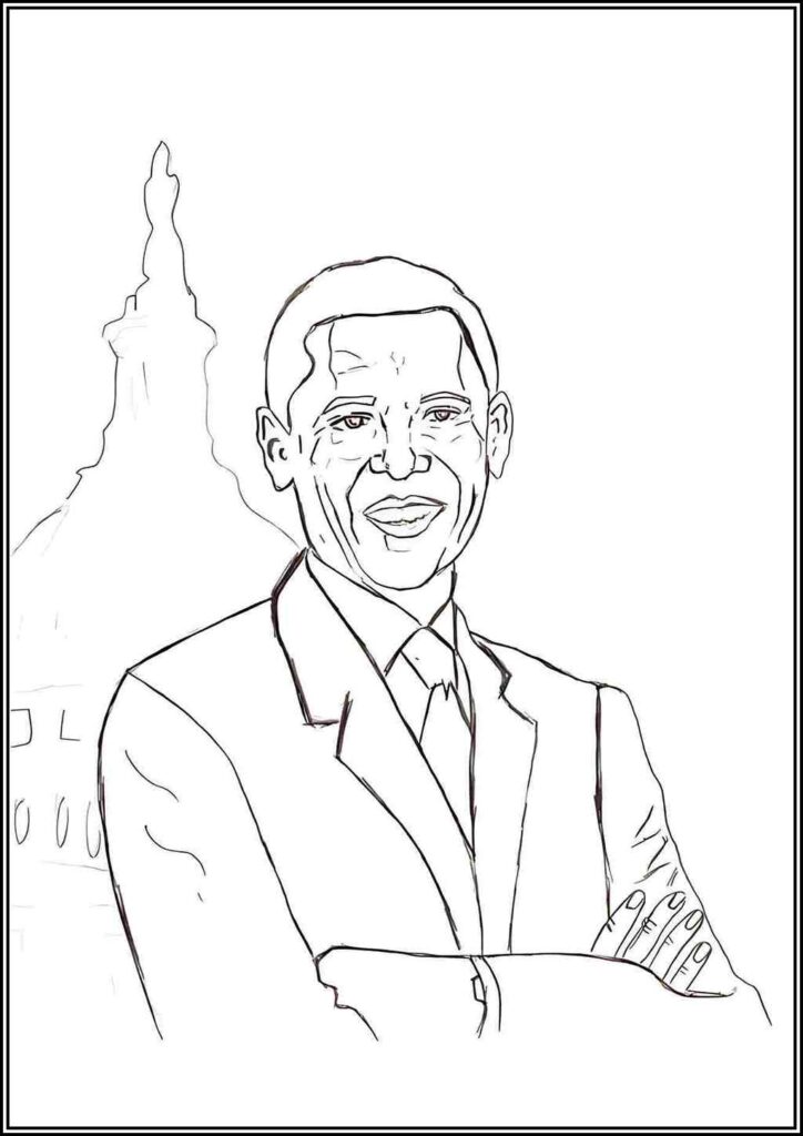 Obama Coloring Pages Free Printable Pdf - TotalColoring.Com