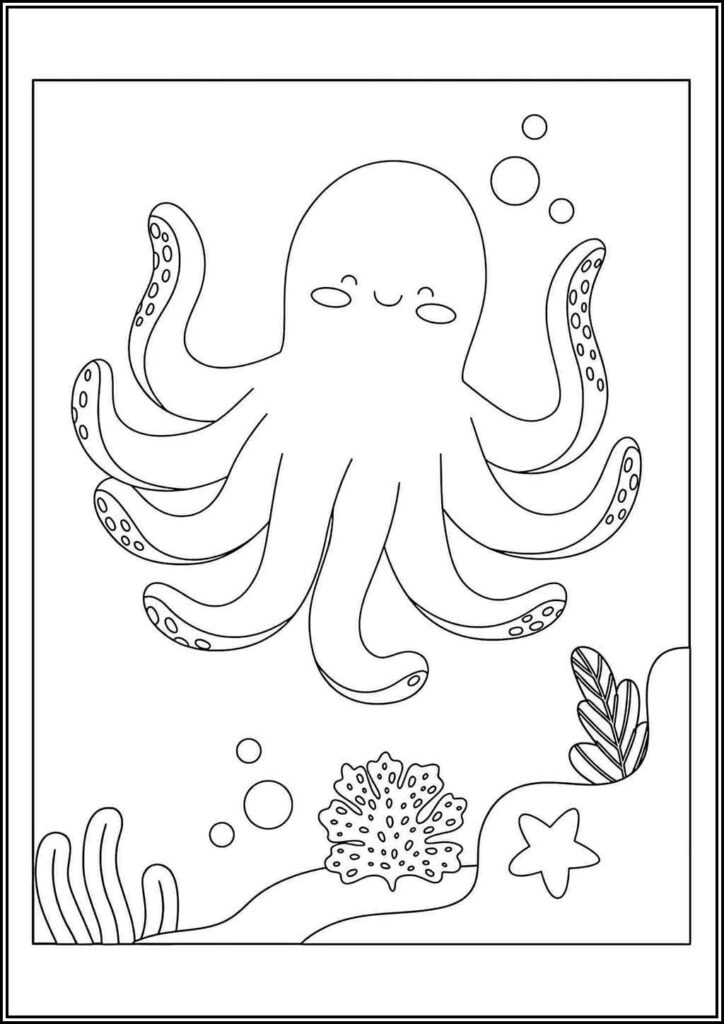 Octopus Coloring Pages Free Printable Pdf - TotalColoring.Com