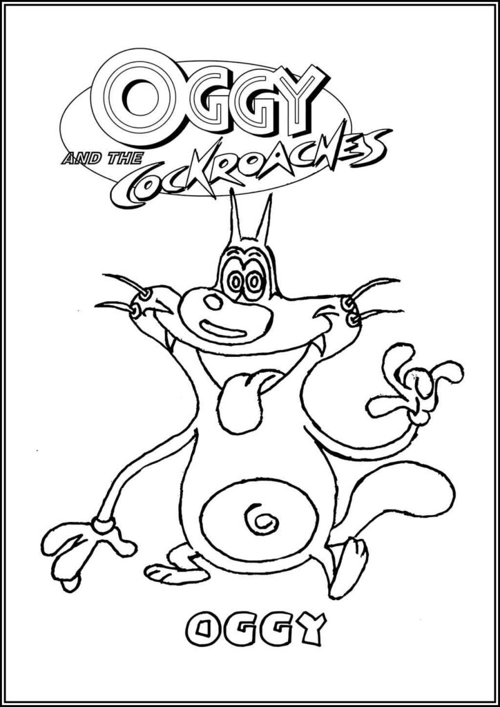 Oggy Coloring Pages Free Printable Pdf - TotalColoring.Com