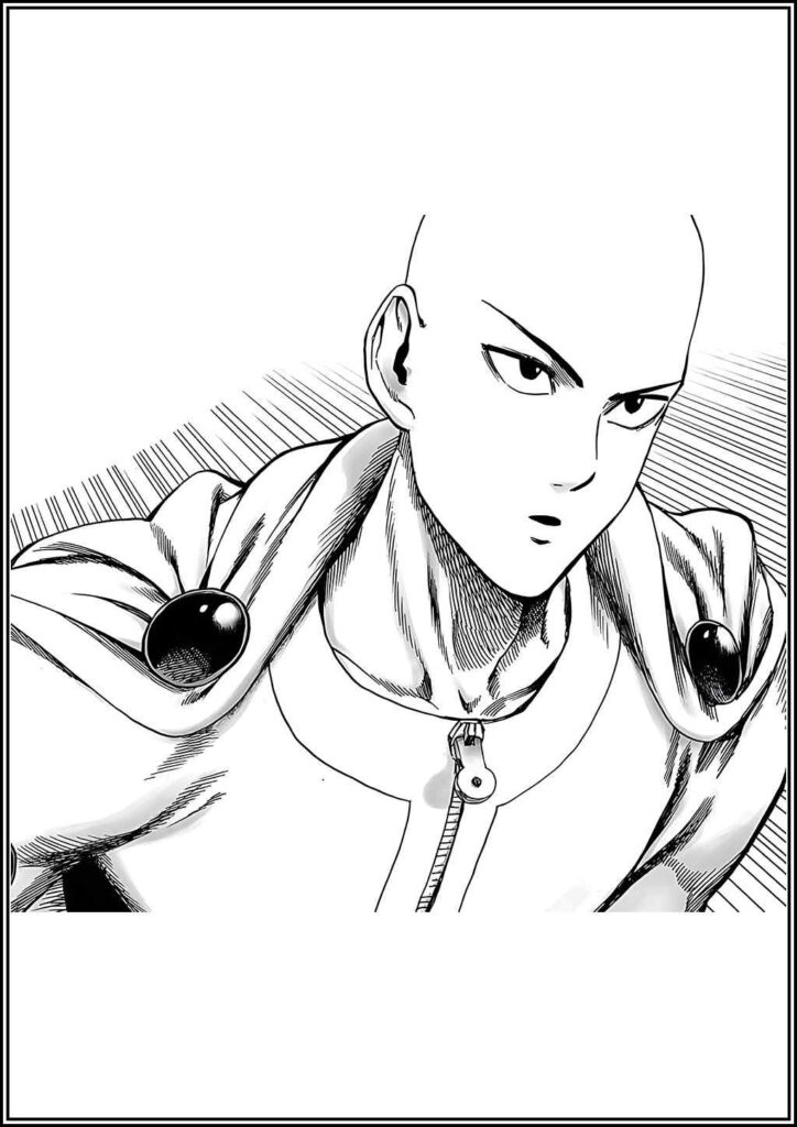 One Punch Man Coloring Pages Free Printable Pdf - TotalColoring.Com